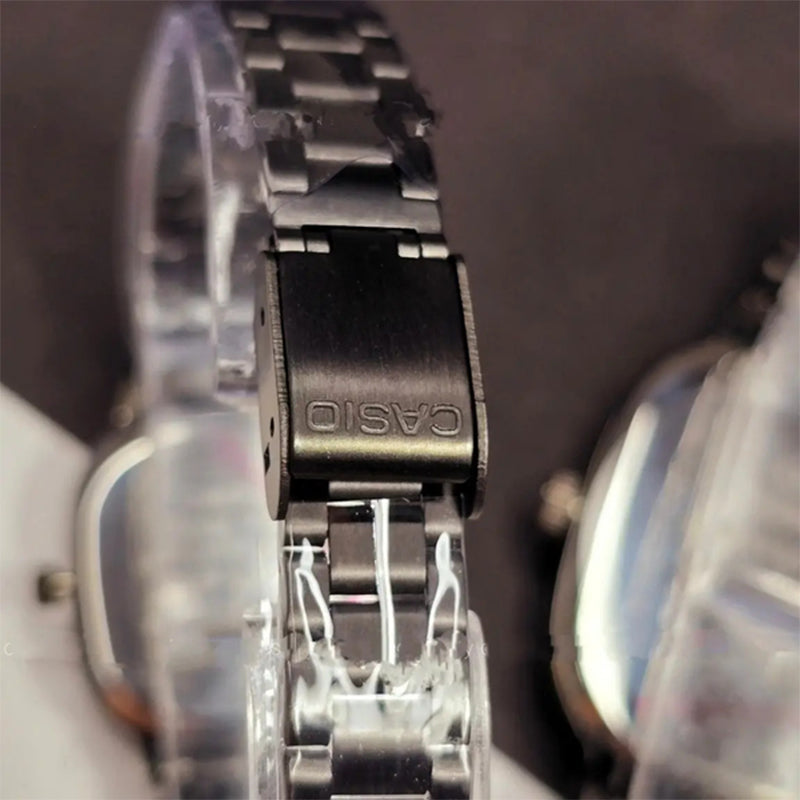 Casio Siyah Vintage Saat Seti Diamond