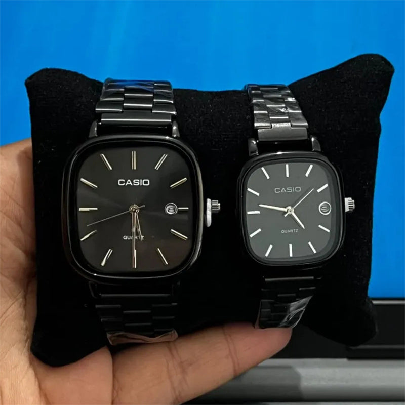 Casio Siyah Vintage Saat Seti Obsidian