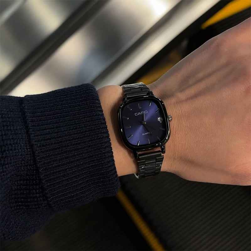 Casio Siyah Vintage Saat Diamond