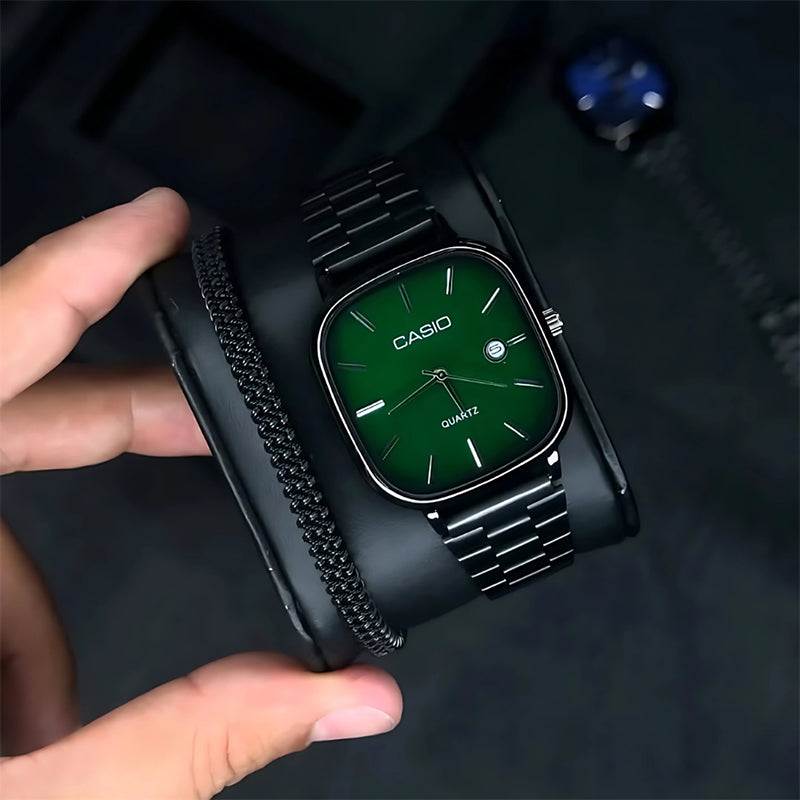 Casio Siyah Vintage Saat Emerald
