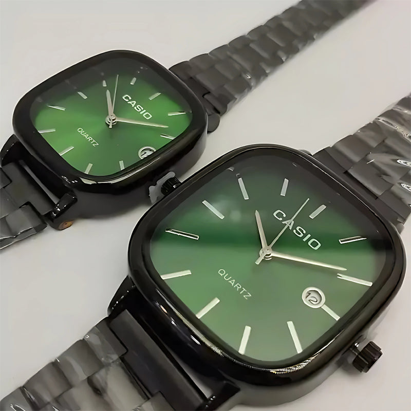 Casio Siyah Vintage Saat Seti Emerald