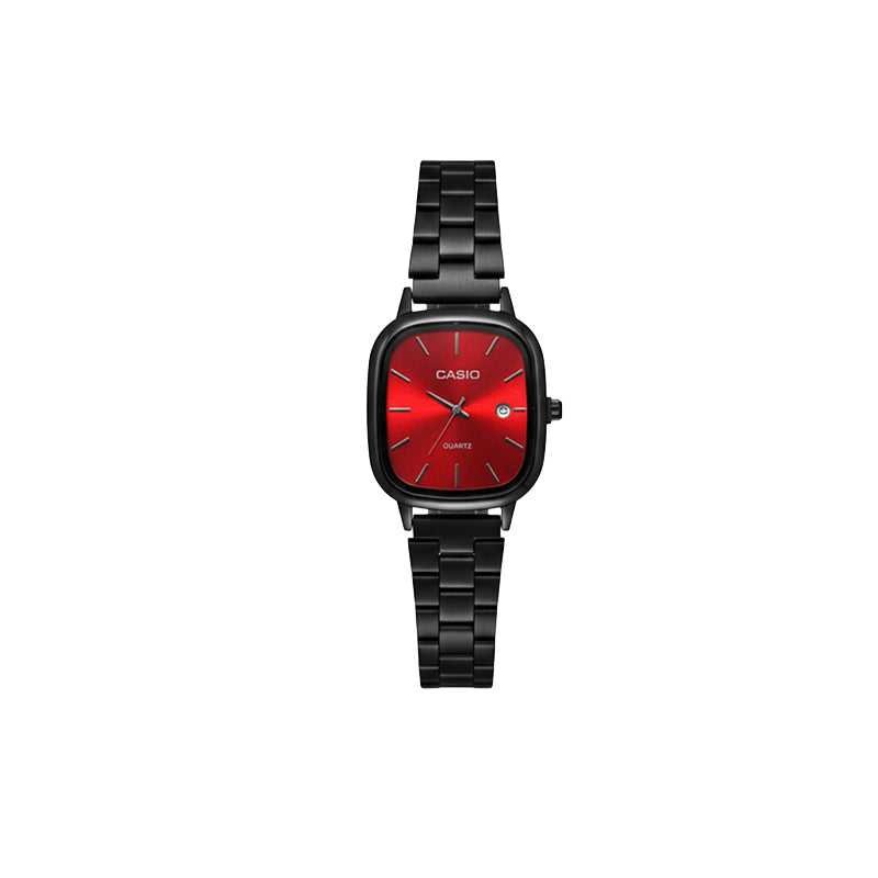 Casio Siyah Vintage Saat Kırmızı