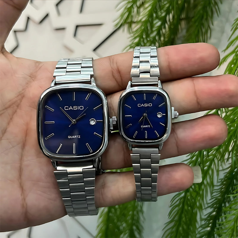 Casio Gri Vintage Saat Seti Diamond