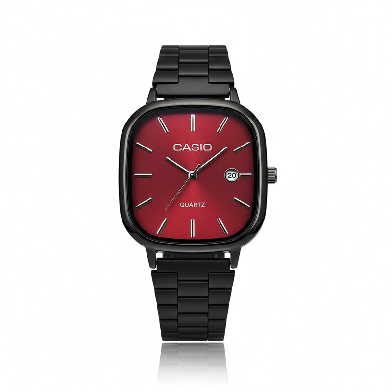 Casio Siyah Vintage Saat Cherry Red