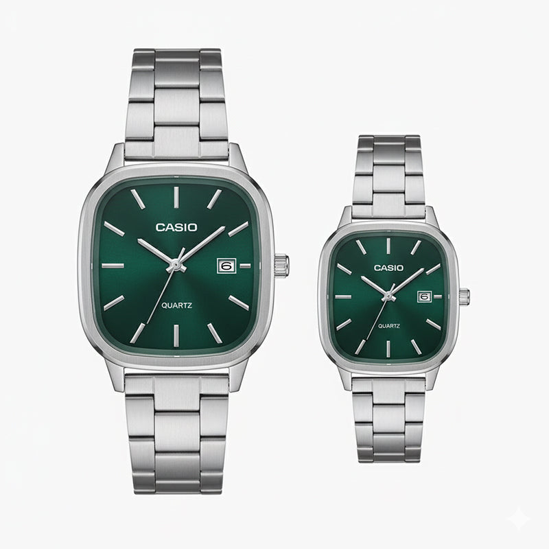 Casio Gri Vintage Saat Seti Emerald