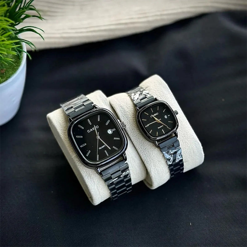 Casio Siyah Vintage Saat Seti Obsidian