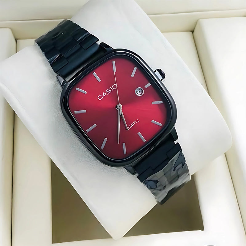 Casio Siyah Vintage Saat Cherry Red