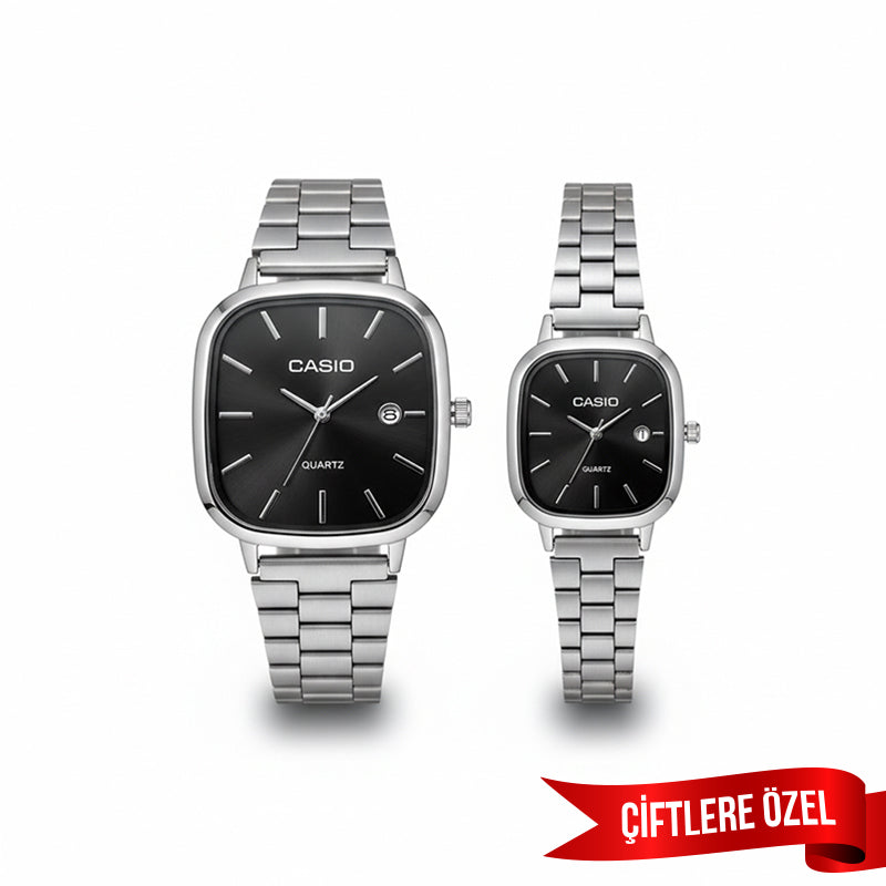 Casio Çiftlere Özel Siyah Set