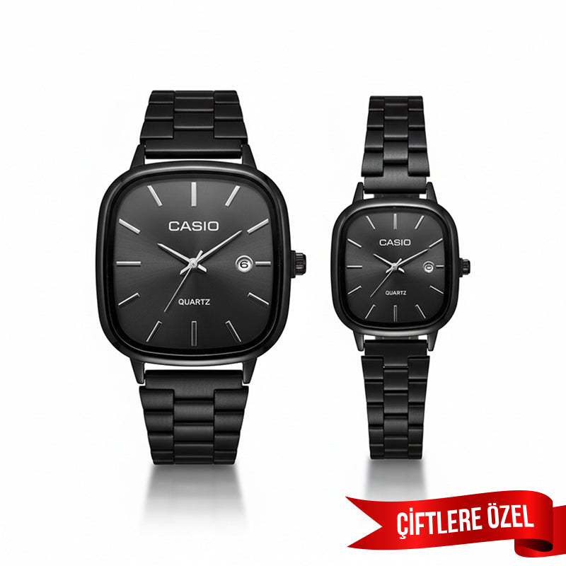 Casio Siyah Çiftlere Özel Siyah Set